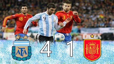 argentina vs españa 2010